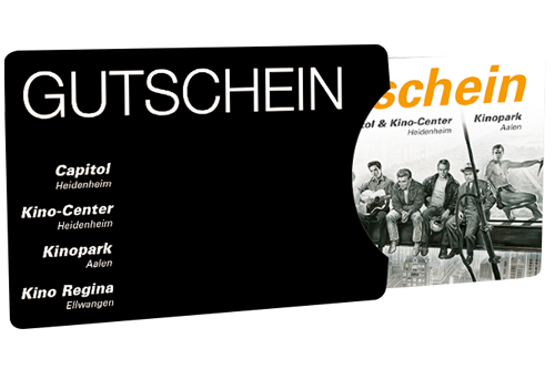 Capitol & Kino-Center Heidenheim – Gutscheinkarte Folder Schwarz