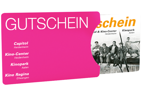 Capitol & Kino-Center Heidenheim – Gutscheinkarte Folder Pink